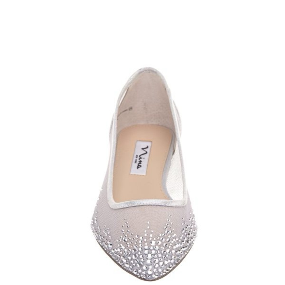 Nina Wendi flat rhinestone shoe 6.5 NWT